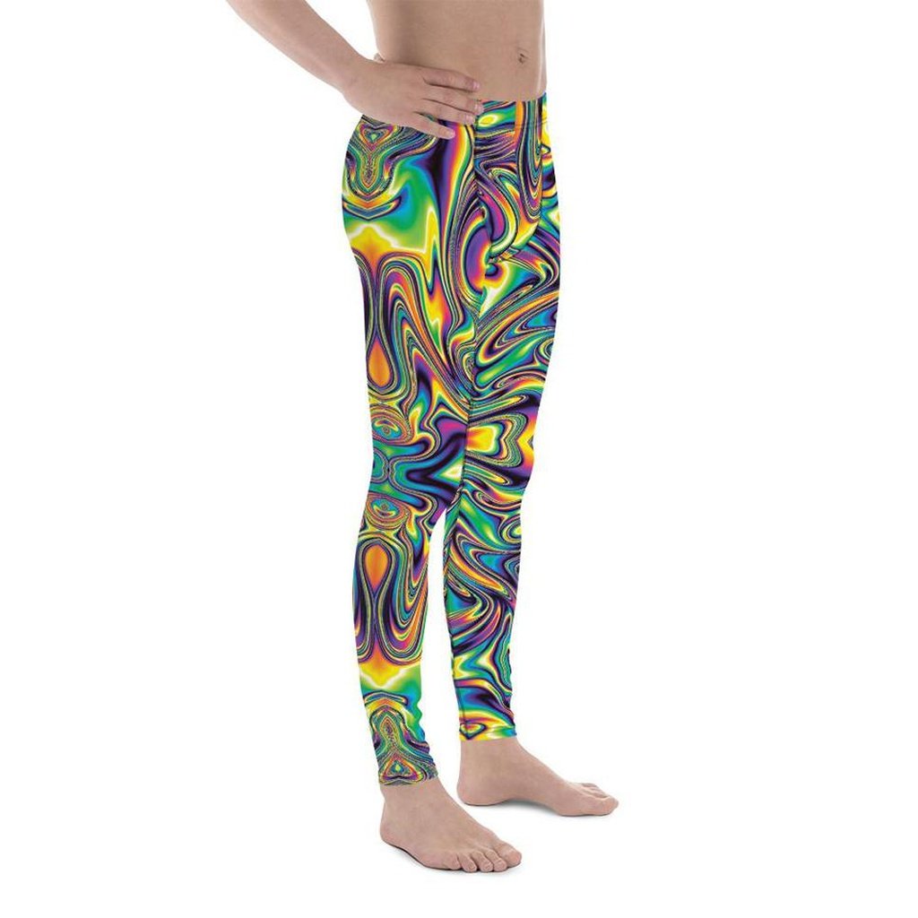 Vibrant Psychedelic Men's Leggings