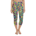 Vibrant Psychedelic Yoga Capris