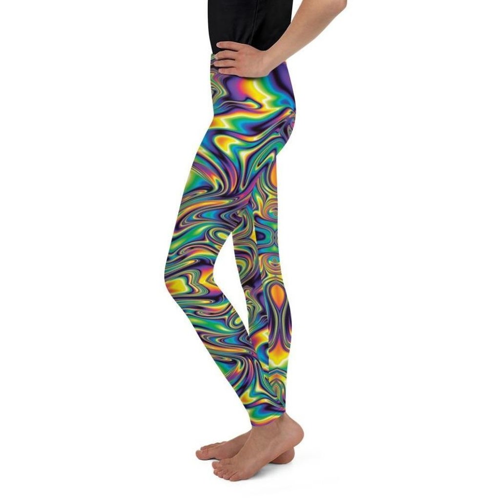Vibrant Psychedelic Youth Leggings