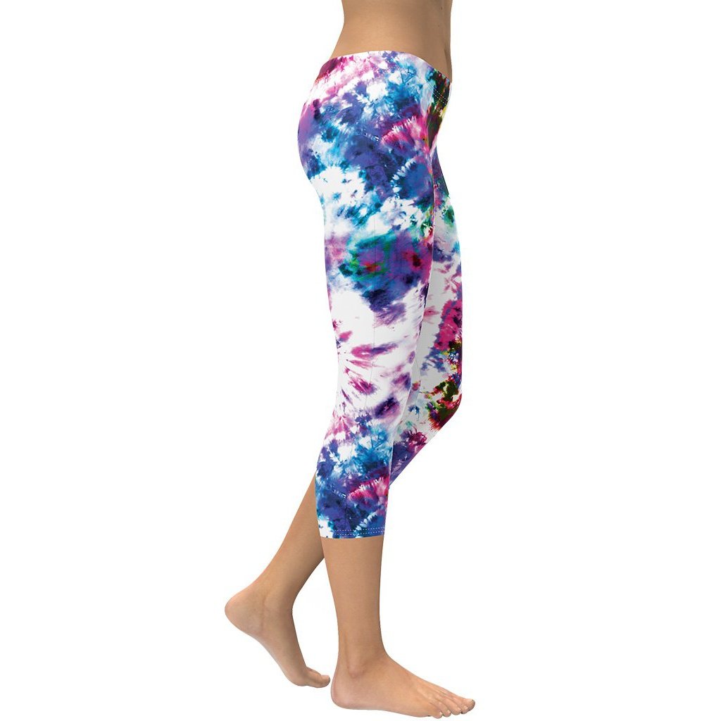Vibrant Tie Dye Capris