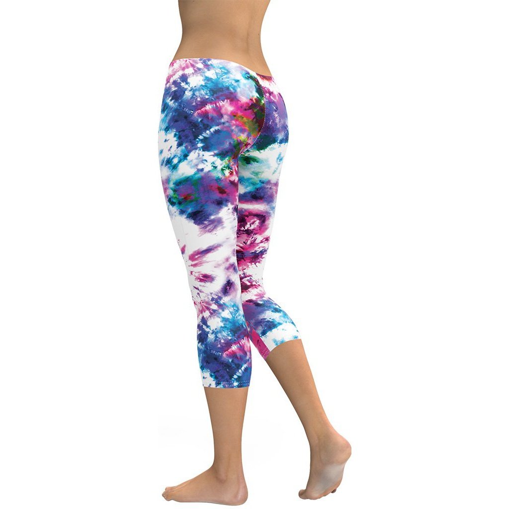 Vibrant Tie Dye Capris