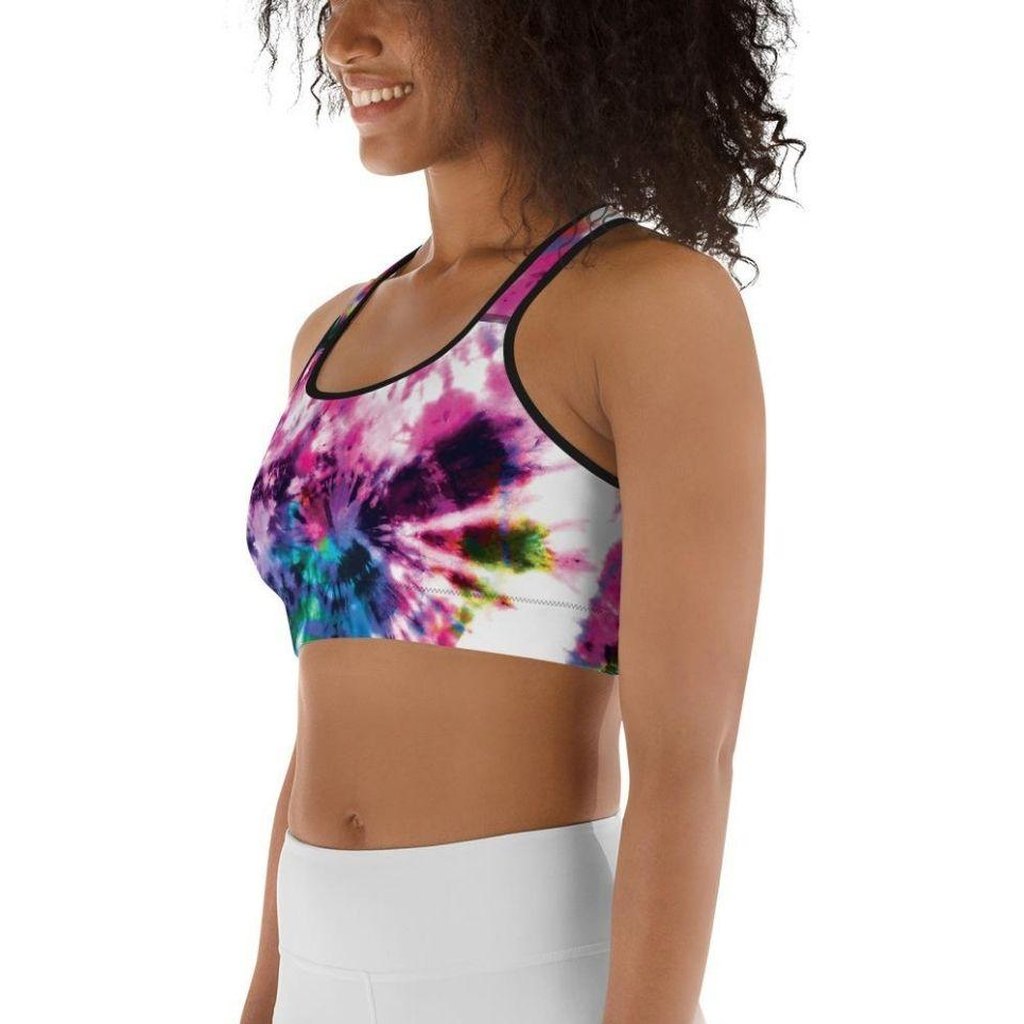 Vibrant Tie Dye Sports Bra
