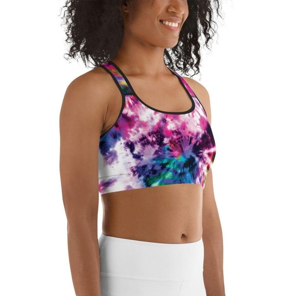 Vibrant Tie Dye Sports Bra