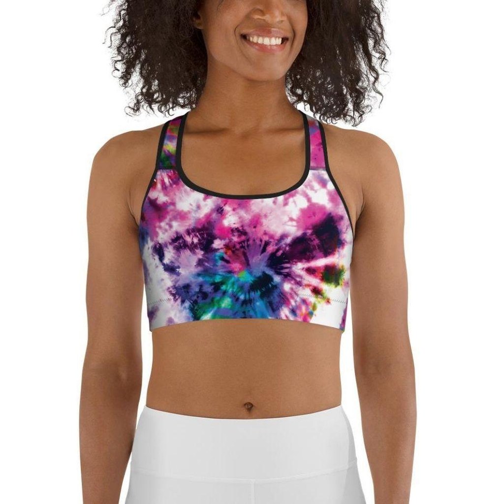 Vibrant Tie Dye Sports Bra