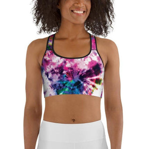 Vibrant Tie Dye Sports Bra