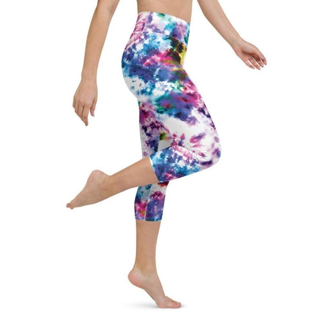 Vibrant Tie Dye Yoga Capris
