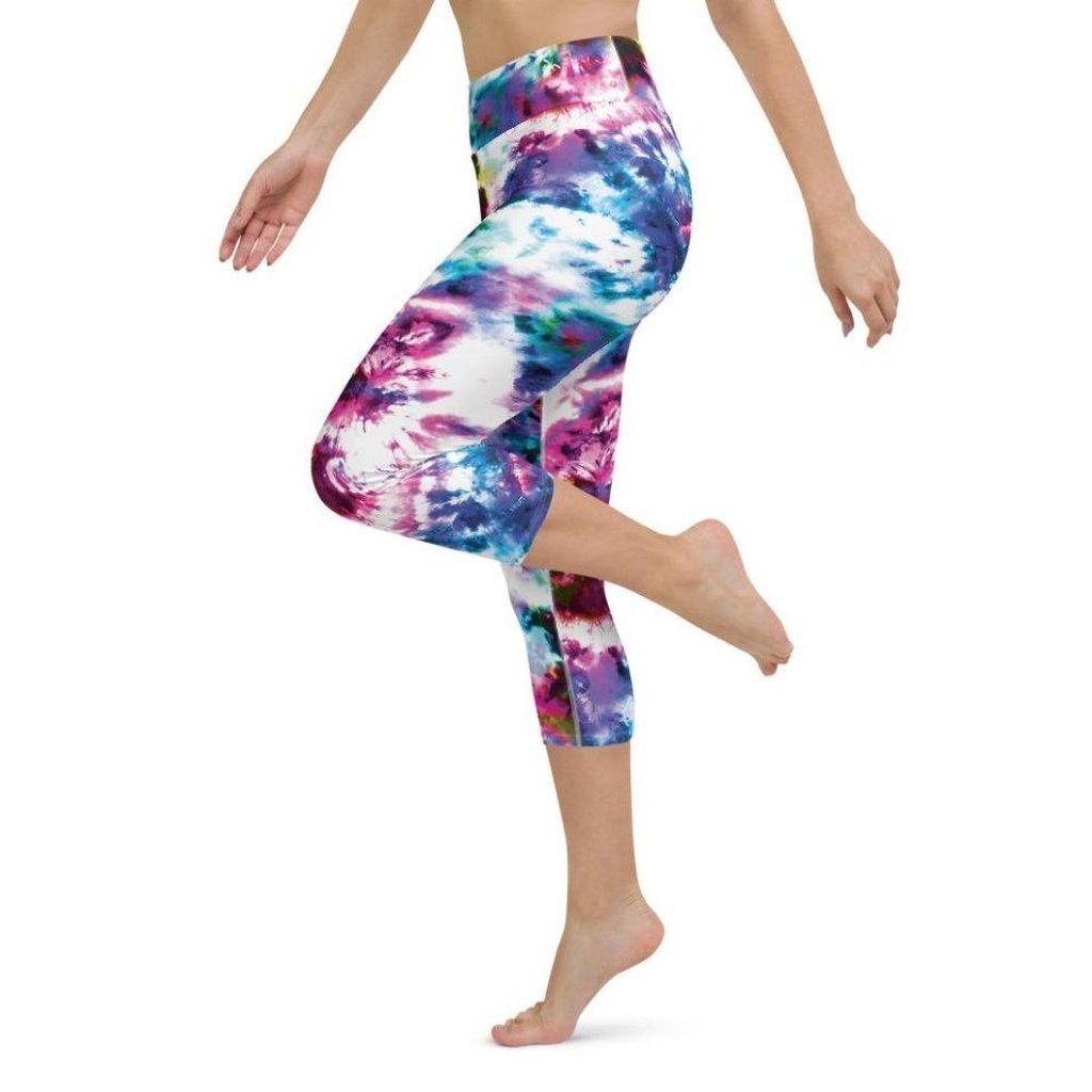 Vibrant Tie Dye Yoga Capris