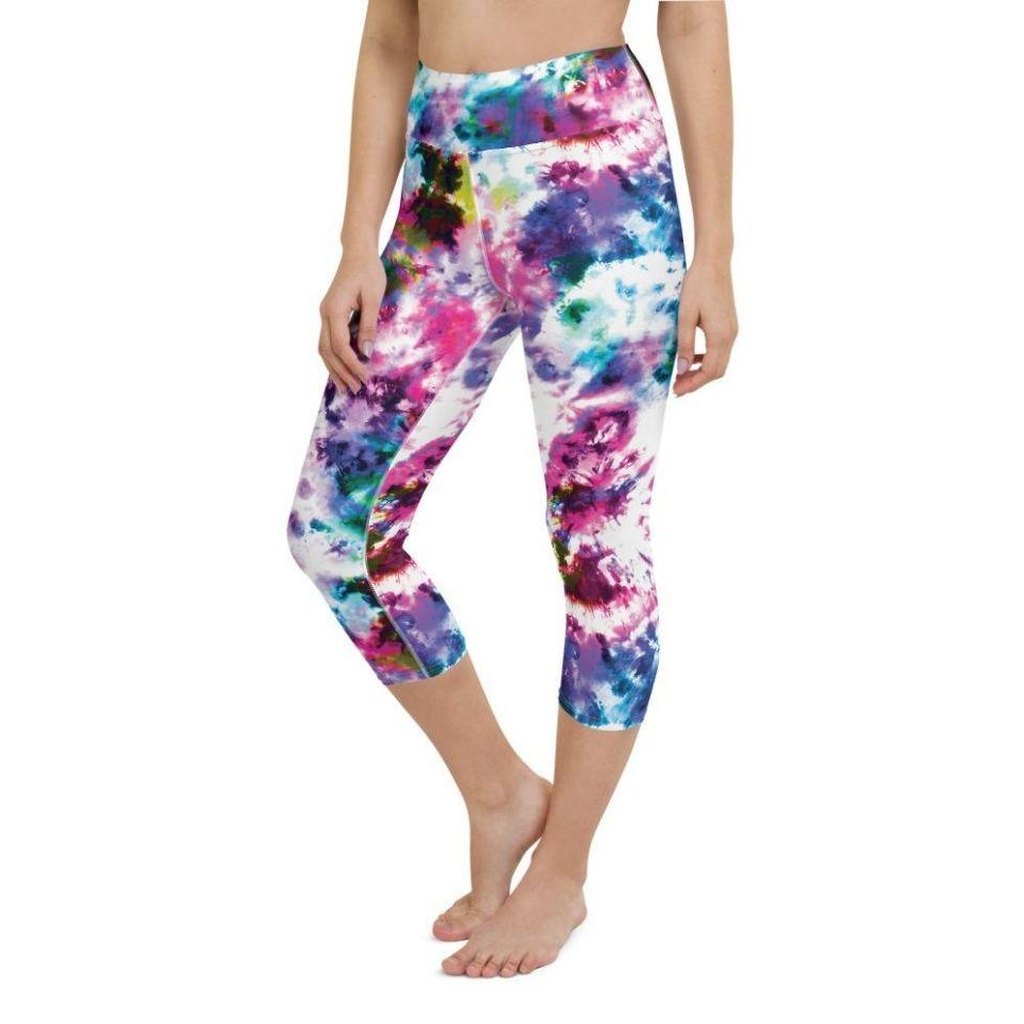 Vibrant Tie Dye Yoga Capris