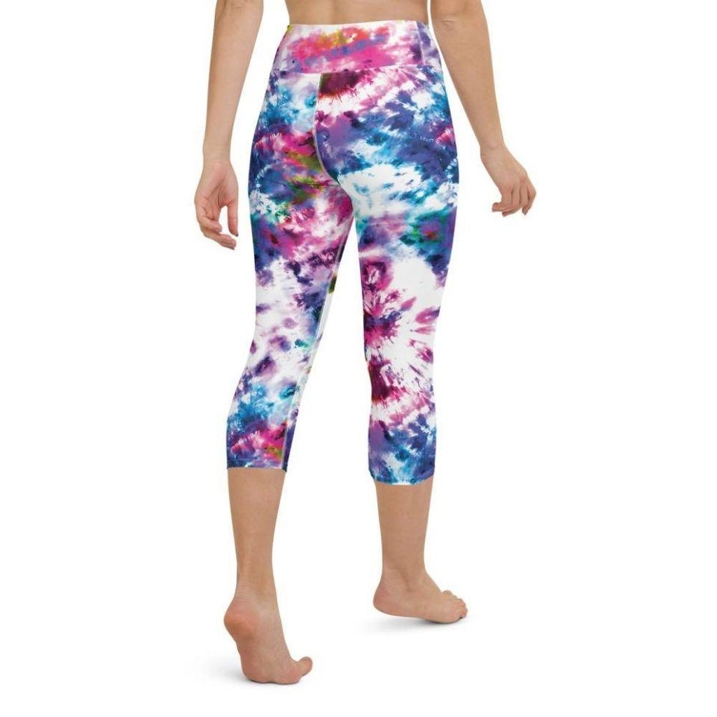 Vibrant Tie Dye Yoga Capris