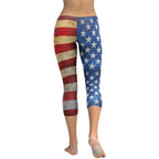 Vintage American Flag Capris