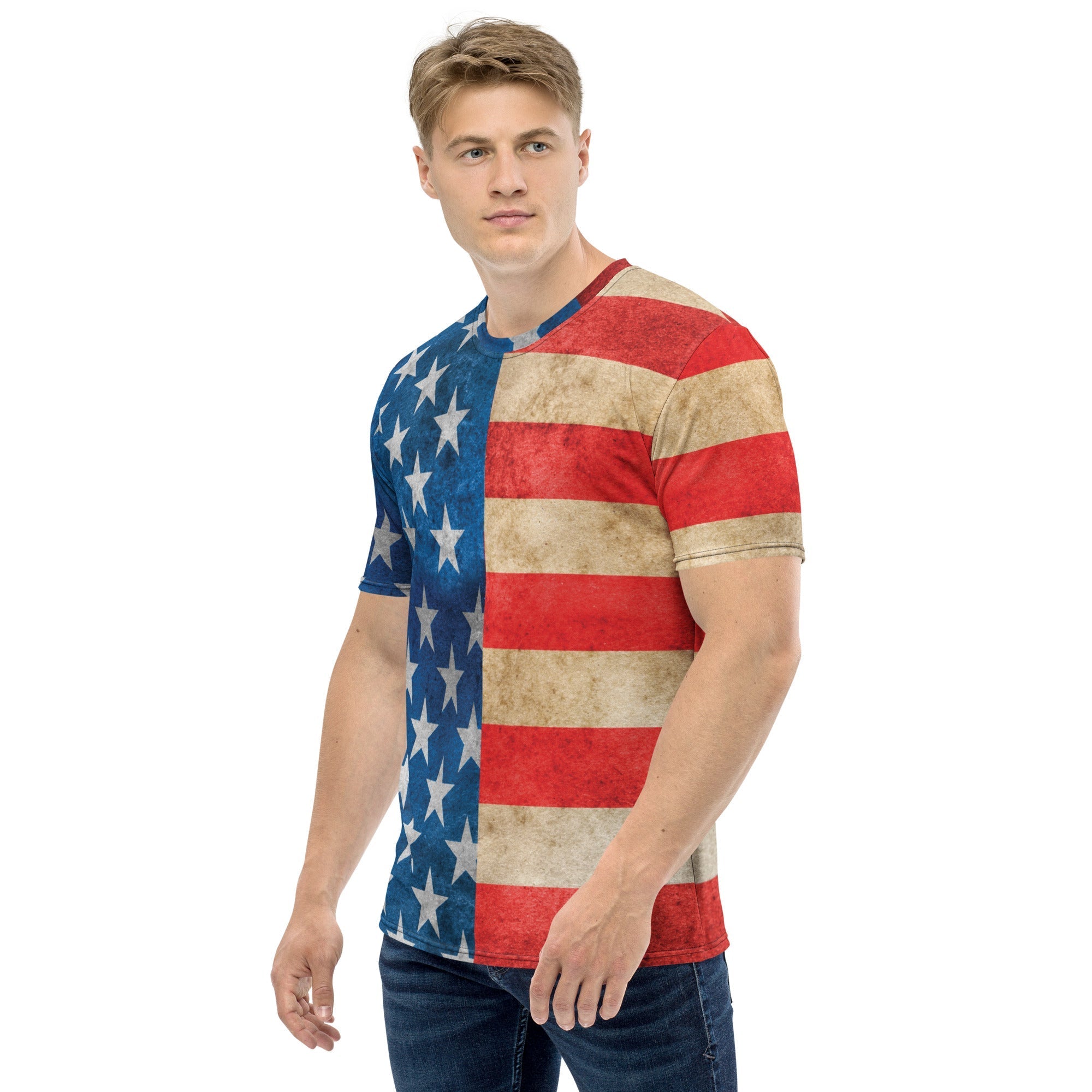 Vintage American Flag Men's T-shirt