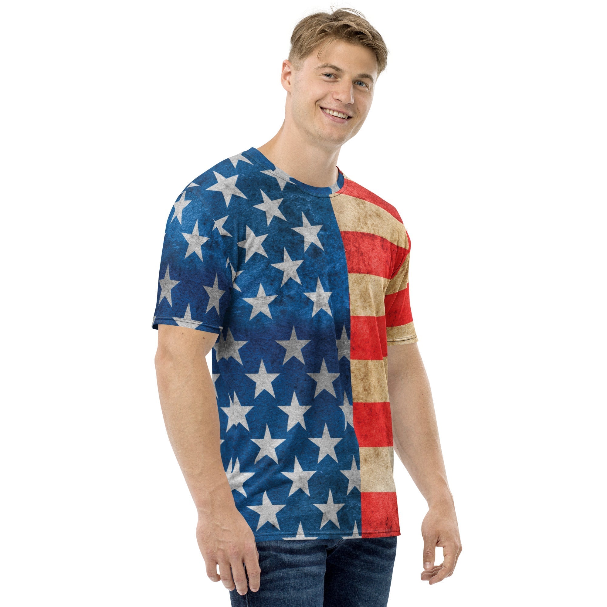 Vintage American Flag Men's T-shirt