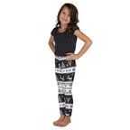 Vintage Black & White Christmas Kid's Leggings
