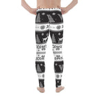 Vintage Black & White Christmas Men's Leggings