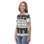 Vintage Black & White Christmas T-shirt