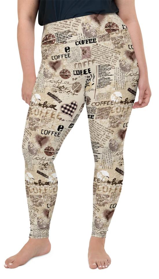 Vintage Coffee Plus Size Leggings