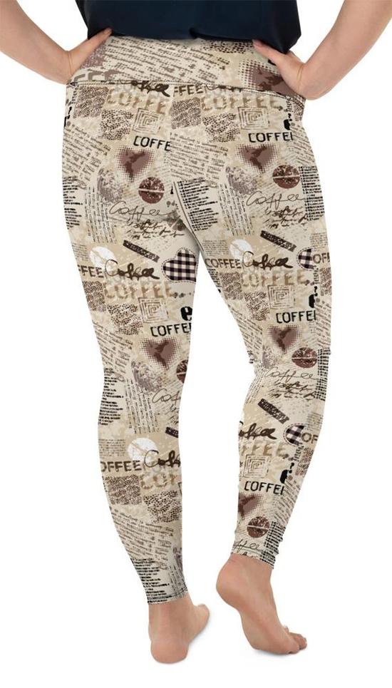 Vintage Coffee Plus Size Leggings