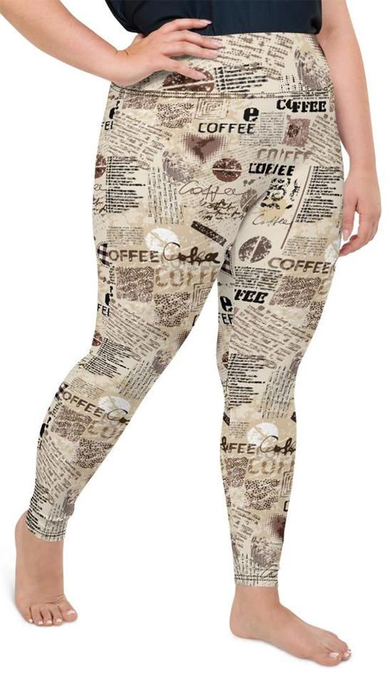 Vintage Coffee Plus Size Leggings