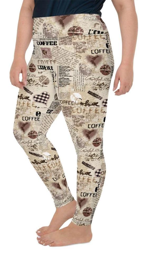 Vintage Coffee Plus Size Leggings