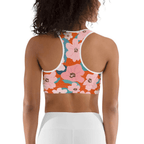 Vintage Floral Sports Bra