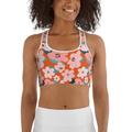 Vintage Floral Sports Bra