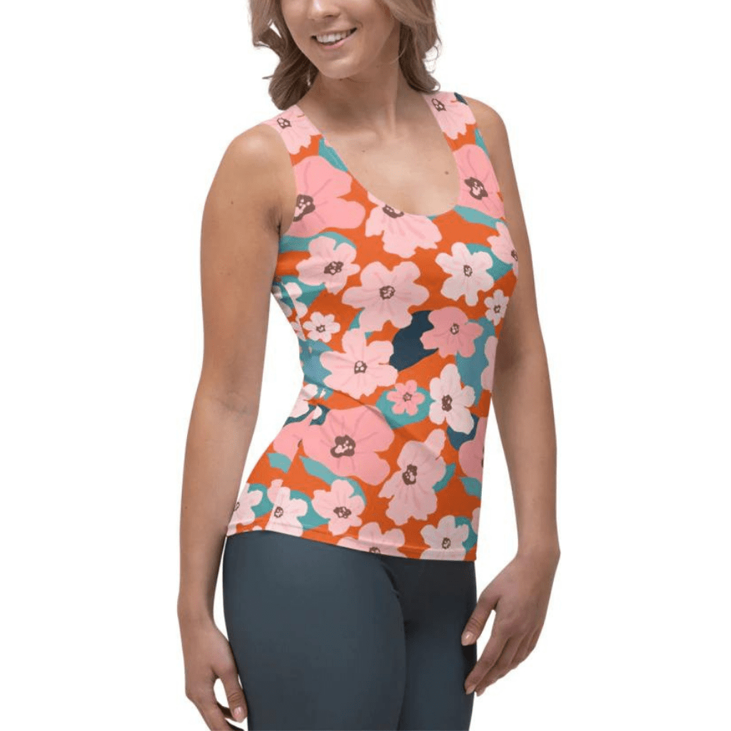 Vintage Floral Tank Top