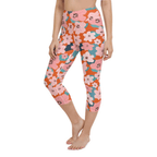 Vintage Floral Yoga Capris