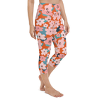 Vintage Floral Yoga Capris