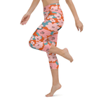 Vintage Floral Yoga Capris