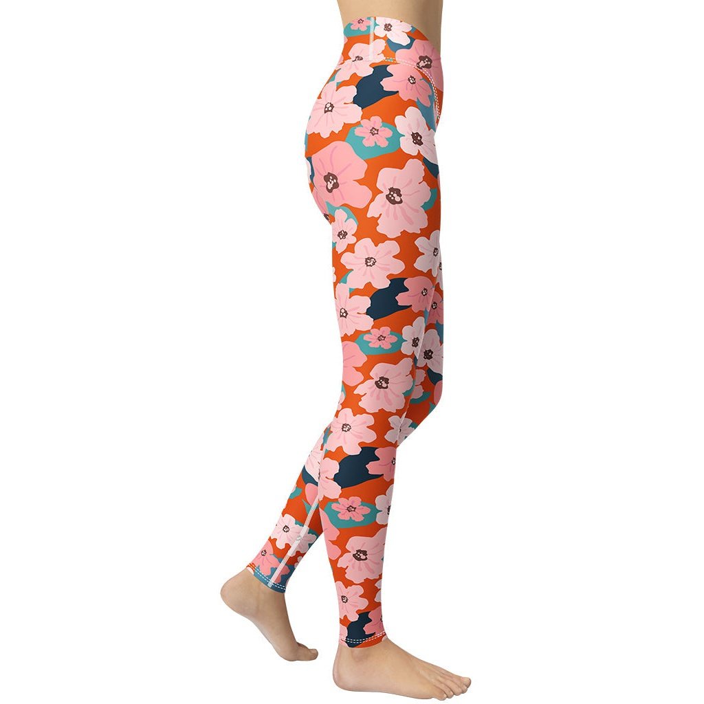 Vintage Floral Yoga Leggings