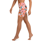 Vintage Floral Yoga Shorts