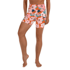 Vintage Floral Yoga Shorts