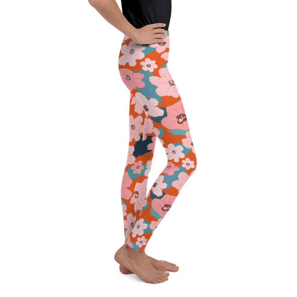 Vintage Floral Youth Leggings