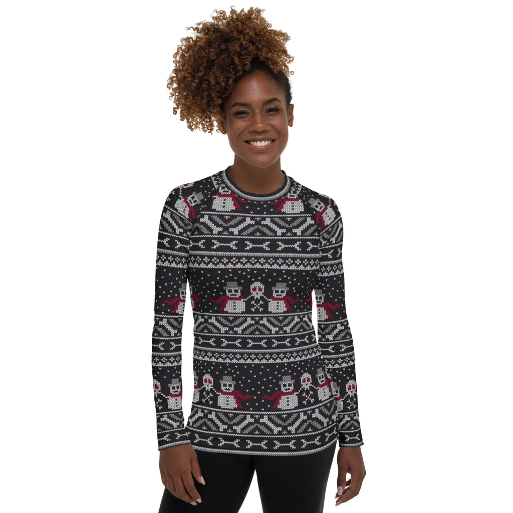 Vintage Goth Knitted Rash Guard