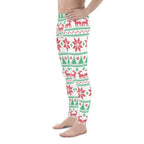 Vintage Knit Print Men's Leggings