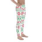 Vintage Knit Print Men's Leggings