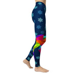 Vivid Reindeer Yoga Leggings - FiercePulse - Premium Workout Leggings - Yoga Pants