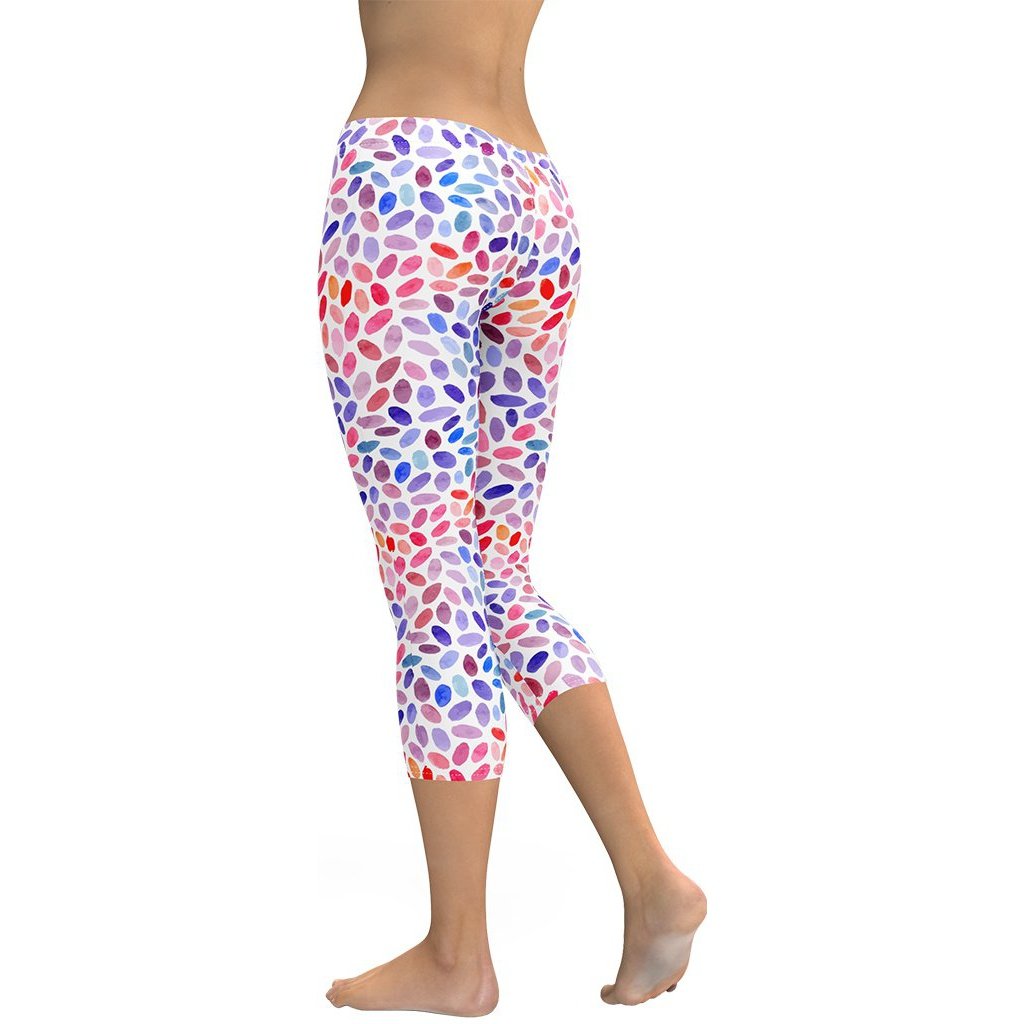 Watercolor Dot Capris