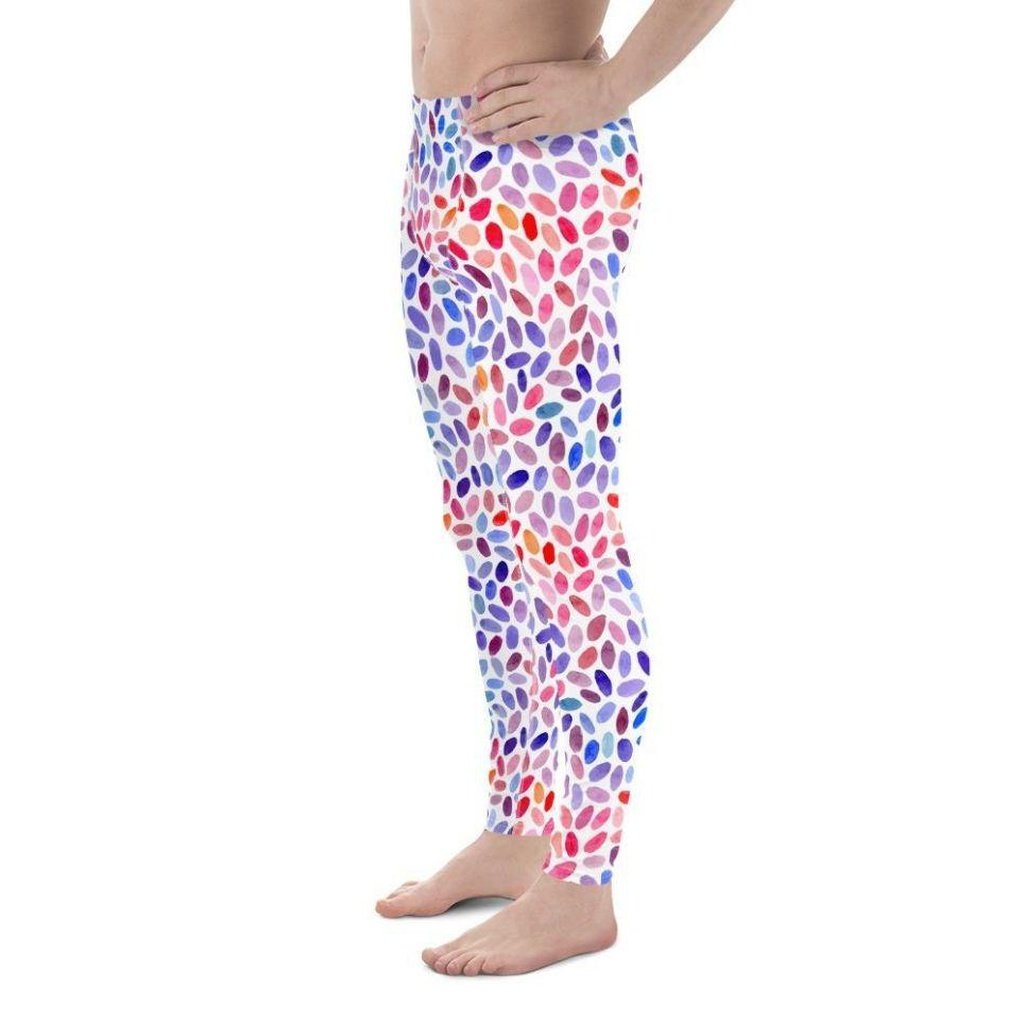 Watercolor Dot Men's Leggings