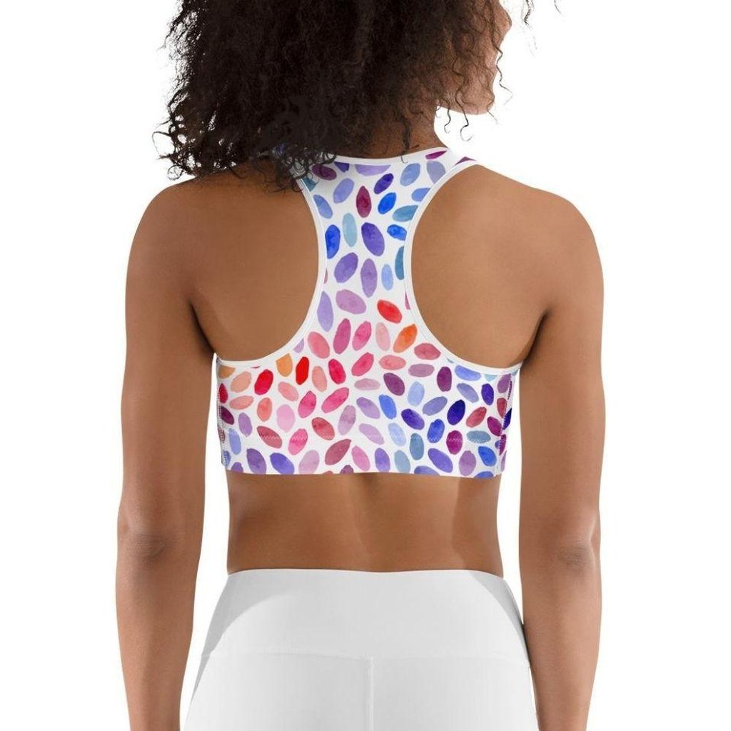 Watercolor Dot Sports Bra