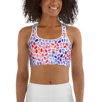Watercolor Dot Sports Bra