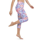 Watercolor Dot Yoga Capris