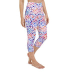 Watercolor Dot Yoga Capris