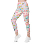 Watercolor Fish Leggings With Pockets
