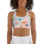 Watercolor Fish Sports Bra