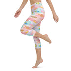 Watercolor Fish Yoga Capris