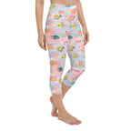 Watercolor Fish Yoga Capris
