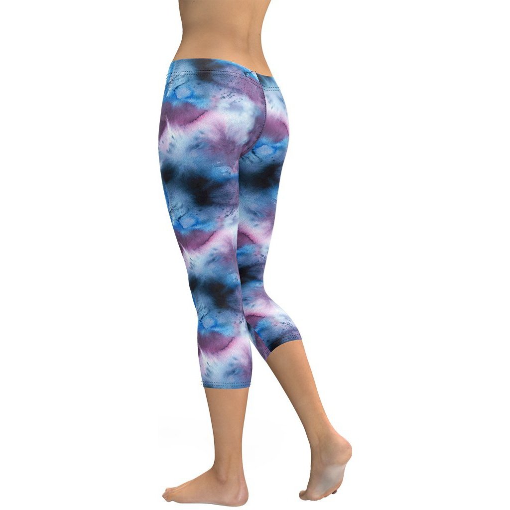 Watercolor Tie Dye Capris