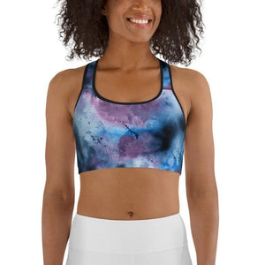 Watercolor Tie Dye Sports Bra