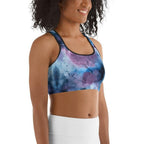 Watercolor Tie Dye Sports Bra